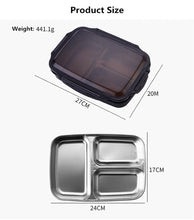 Load image into Gallery viewer, Lunch box Stainless Steel Portable Picnic